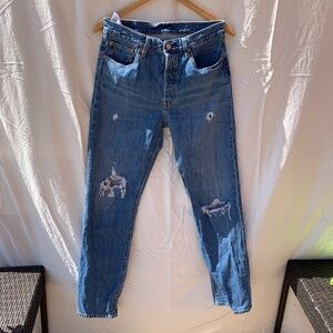 Distressed Levi's 501